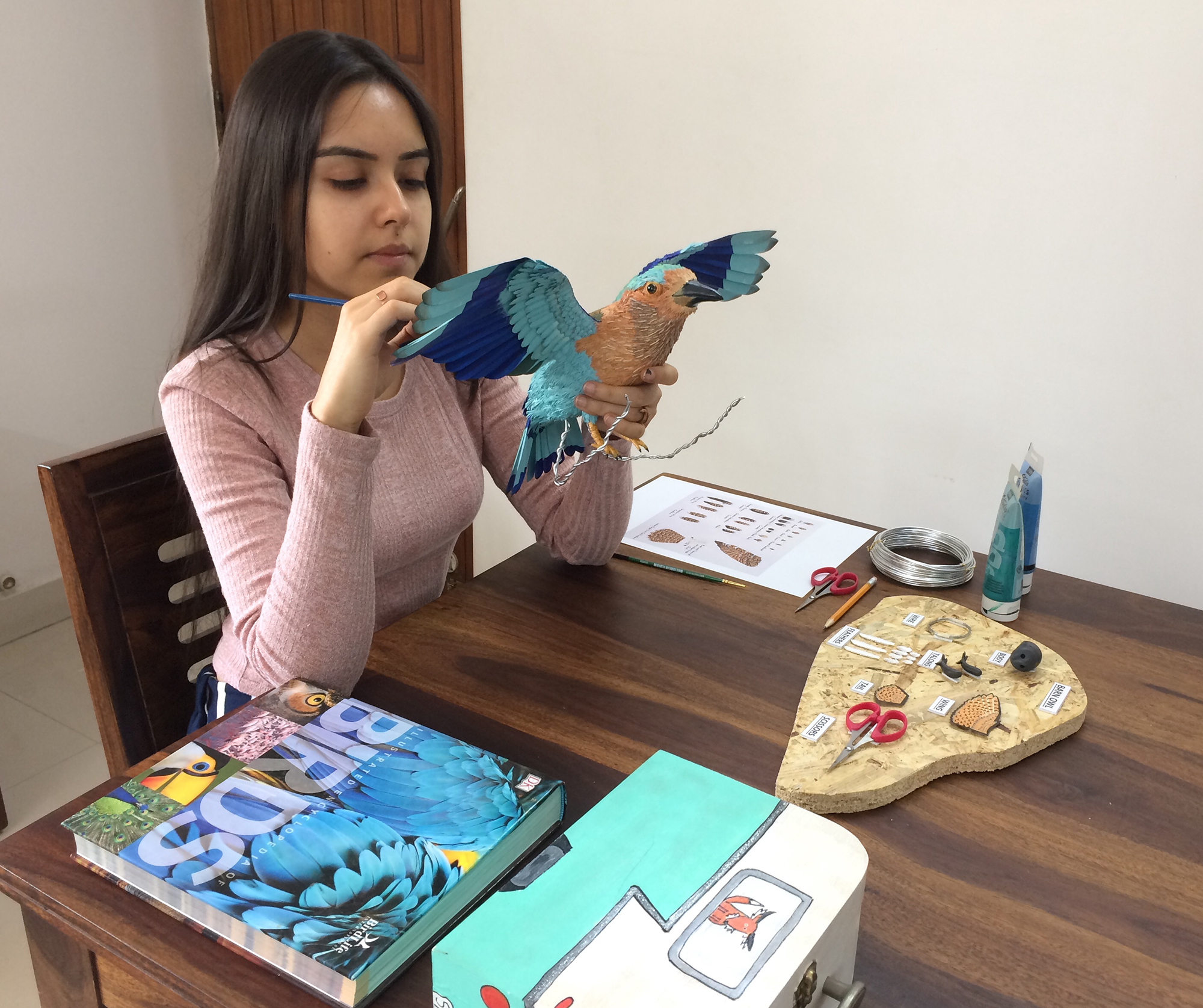 Niharika Rajput Bird Sculptures